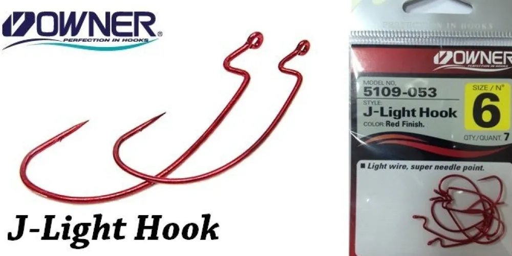 OWNER Hamecon Texan J-Light Hook n1| Hameçons Carnassier