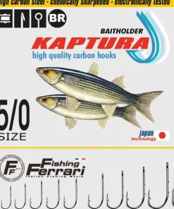 FISHING FERRARI Hamecon simple oeillet Kaptura Baitholder Ringed