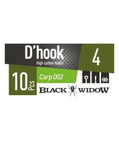 DAIWA Hameçon Simple D'Hook Black Widow Carp 002