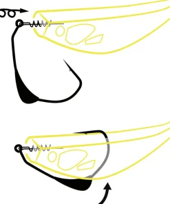 BLACK CAT Hameçon Texan Mega offset hook DG
