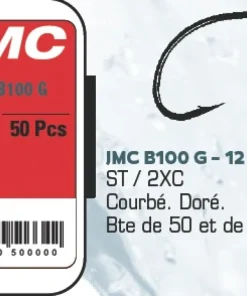 JMC & MOUCHES DE CHARETTE Hameçons JMC B100G - Boîte de 50