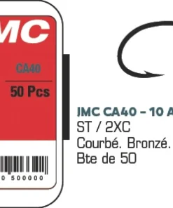 JMC & MOUCHES DE CHARETTE Hameçons JMC CA40 - Boite de 50