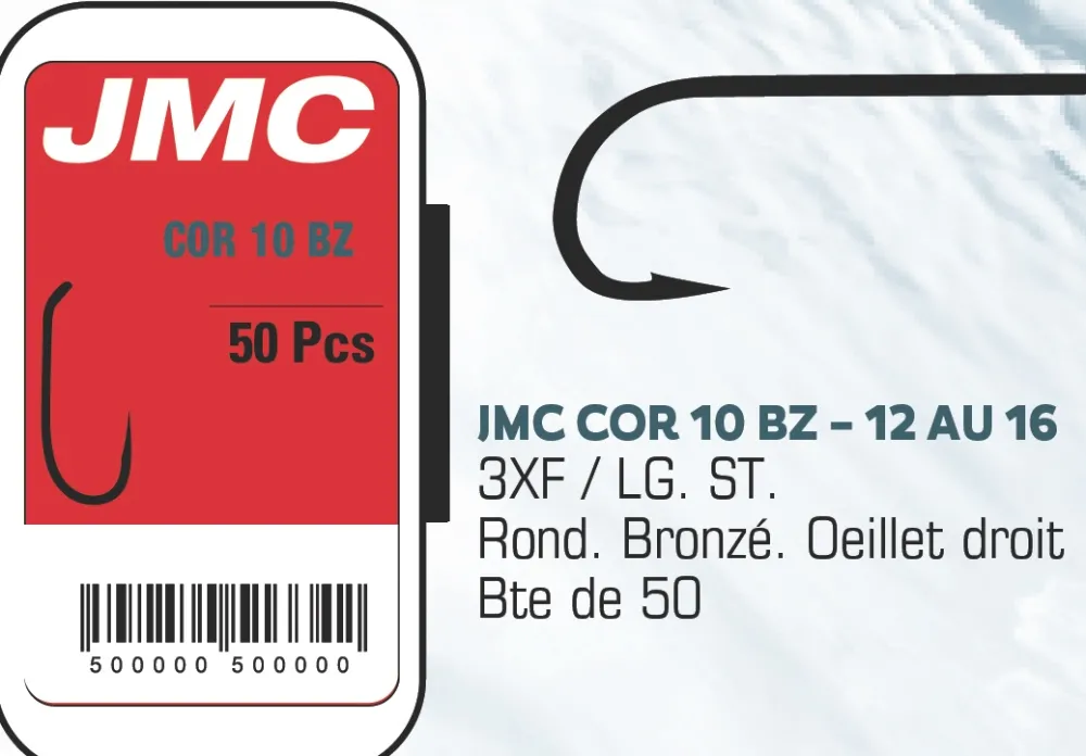 JMC & MOUCHES DE CHARETTE Hameçon Mouche^Hameçons JMC COR10 Bz - Boite de 50