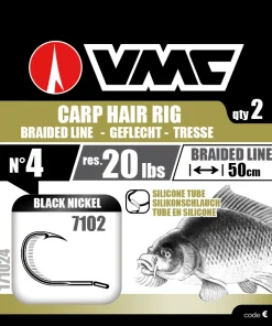 VMC Bas De Ligne Carpe Et Hameçons Carpe|Hameçon^Hameçons montés 7102 Carp Hair Rig