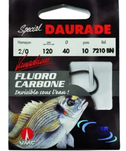 WATER QUEEN Hameçons Surfcasting|Nos Meilleurs Prix !^Hameçons montés Fluorocarbone spécial daurade 7210 BN 150 cm