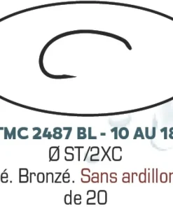 TIEMCO Hameçons mouche TMC 2487BL