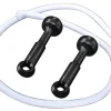 EPSEALON Accessoires Pour Ligature^Insert Alu noir pour montage sandows à ligaturés