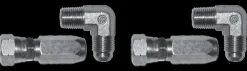 LECOMBLE&SCHMITT Direction^Jeu de raccords coudés - tuyau souple - inox - 1/4 BSPP - Ø8mm Lecomble et Schmidt
