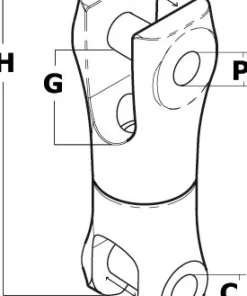 OSCULATI Chaine Marine Et Accessoires^Jonction articulée pour ancre chaîne Ø 9/10 mm