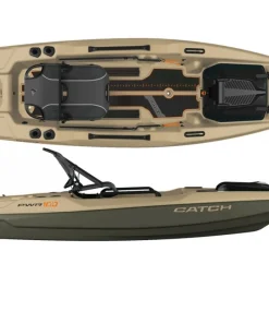 PELICAN SPORT Kayak De Pêche Rigide Et Pack^Kayak de pêche Pelican Catch PWR 100 Khaki