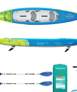 AQUATONE Kayak Gonflable Et Pack^Kayak gonflable Glacier 14'0 2P