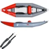 AQUA DESIGN Kayak Gonflable Et Pack|Kayak Dropstitch^Kayak gonflable PVC Twiki I Rouge Eau vive