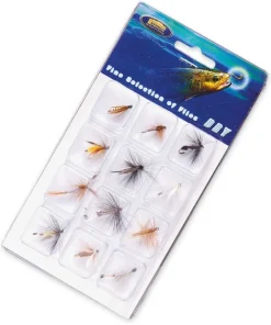 LINEAEFFE Kit de 12 Mouches Sèches Montées