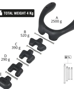 C4 Plombs De Cou Et Lestage^Kit de 4 Plombs de cou additionnels Dyno Rouge