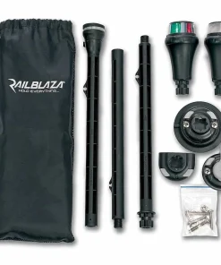 RAILBLAZA Divers^Kit de visibilité Feu 360° blanc + mât + feu rouge vert + 3 receveurs