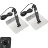 LECTROTAB Flaps^Kit flaps Lectrolab 305X305 mm pelles Inox avec commutateur Joystick LED 12V