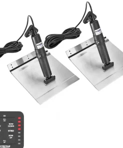 LECTROTAB Kit flaps Lectrolab 305X460 mm pelles Aluminium avec commutateur LED 12V