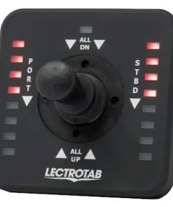 LECTROTAB Kit flaps Lectrolab 305X610 mm pelles aluminium avec commutateur Joystick LED 12V