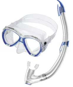 SEAC SUB Kit Masque silicone Tuba purge Snorkeling Elba Bleu Adulte