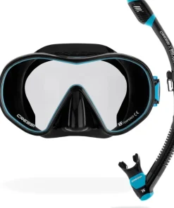 CRESSI-SUB Kit MT Cressi Hiroquest combo X Steve Aoki - Bleu Spectra silver Lenses