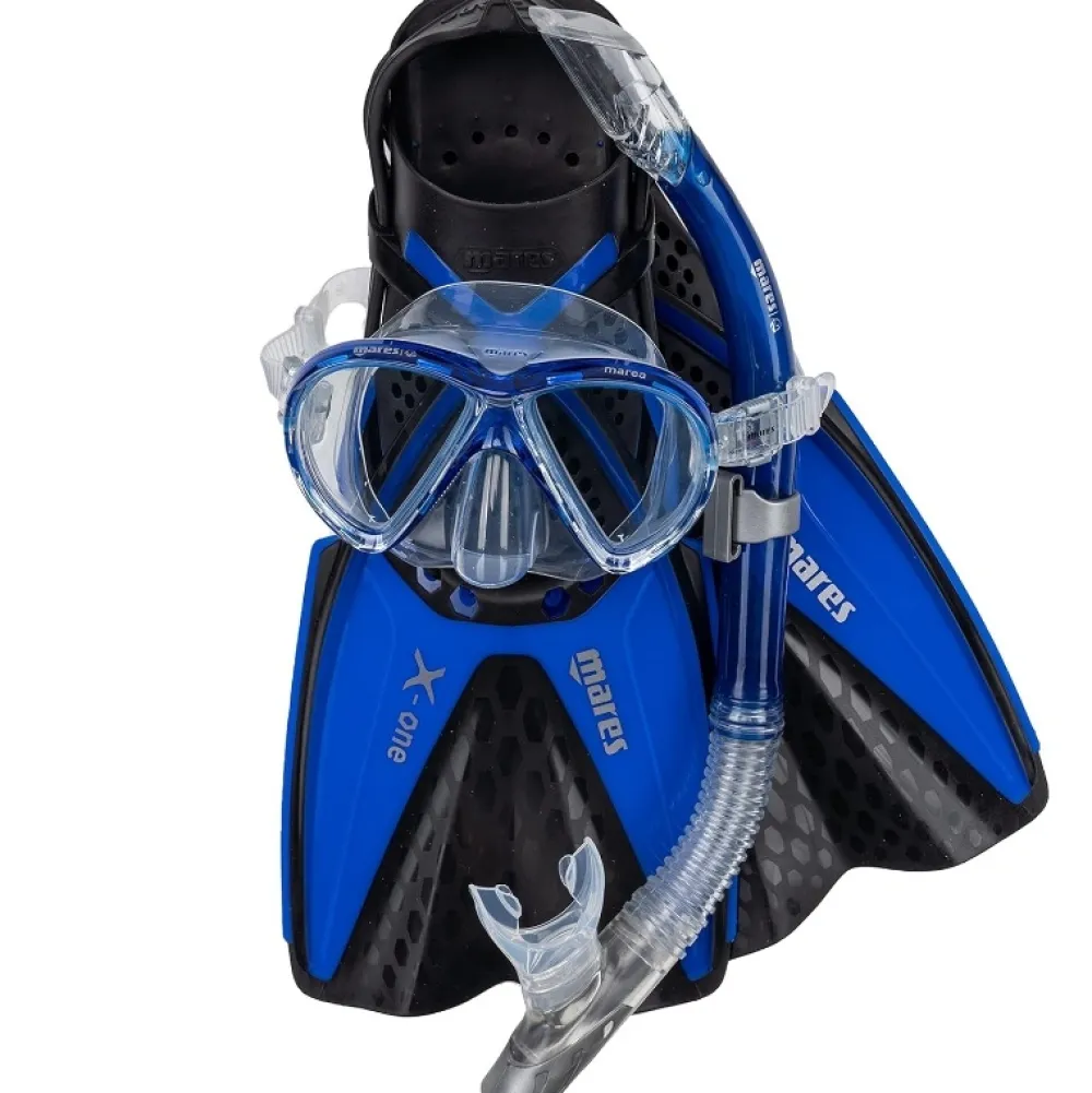 MARES Kit snorkeling X-One Marea Bleu