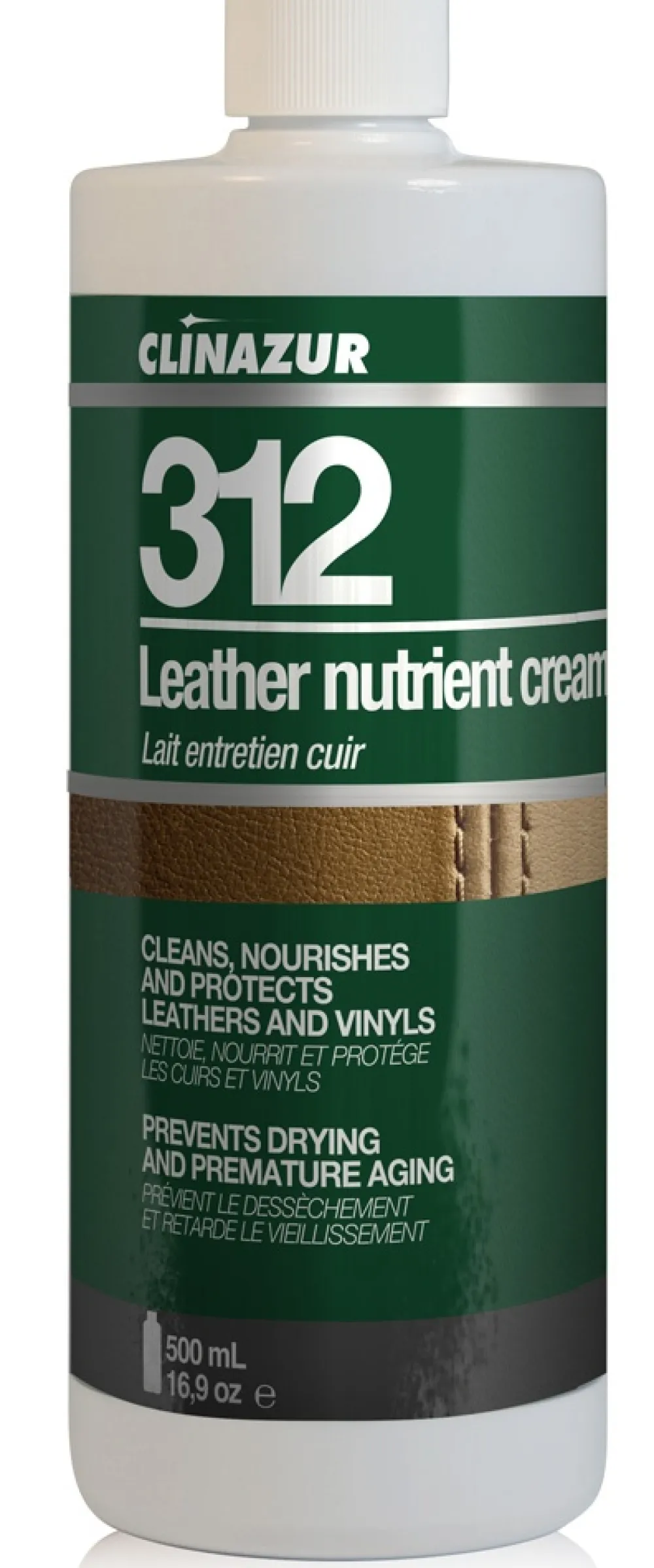 CLIN' AZUR Lait d'entretiens cuir Clin'Azur 312 500 ml