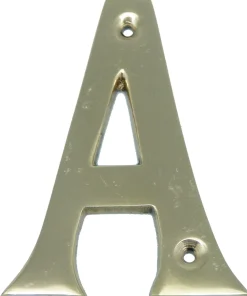 DéCOMARINE Laiton^Lettre en laiton hauteur 5cm: S