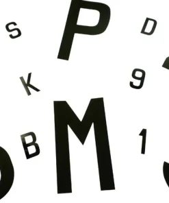 EUROMARINE Lettres adhésives Plasticolor noire 40mm