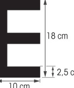 PLASTIMO Lettres 18 cm - Pneumatique