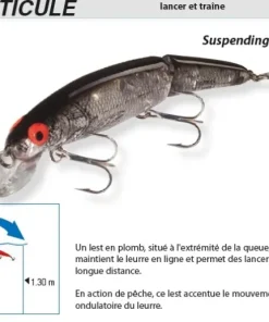 BOMBERLURES Leurre Brochet|Leurres^Leurre Bomber Articule 11 cm