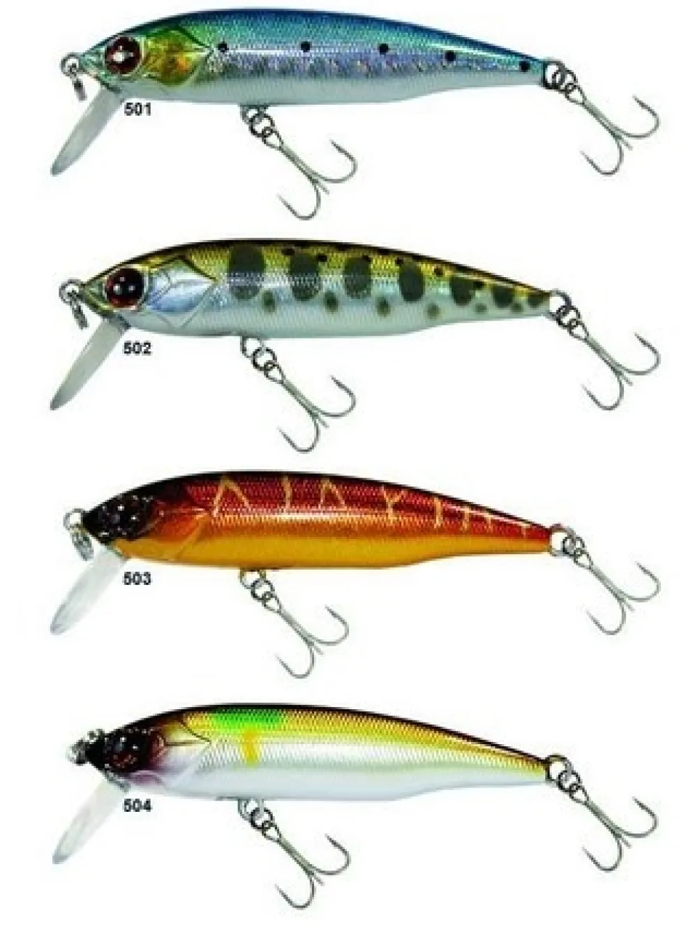 TSURUGIYA Leurre Bar|Leurres Truite^Leurre Coulant Baby Minnow 48 S - 4.8 cm