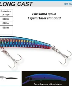 YO-ZURI Leurre Bar|Leurres Carnassier^Leurre Crystal Long Cast 9 cm