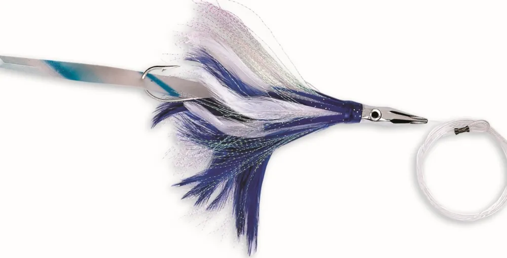 WILLIAMSON Leurre de Traîne Diamond Jet Feather with Sonic Strip 12,7 cm