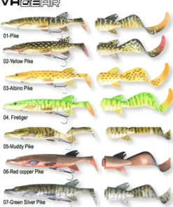 SAVAGE GEAR Leurre Souple|Leurre Brochet^Leurre 3D The Hybrid Pike 25 cm