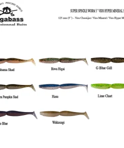 MEGABASS Leurre Bar|Leurre Souple^Leurre Souple Spindle 5 Super Vios Minéral