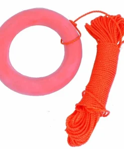 4WATER Échelle De Secours Et Corde Homme À La Mer|Bouée De Sauvetage^Ligne de jet -  30 m avec anneau flottant