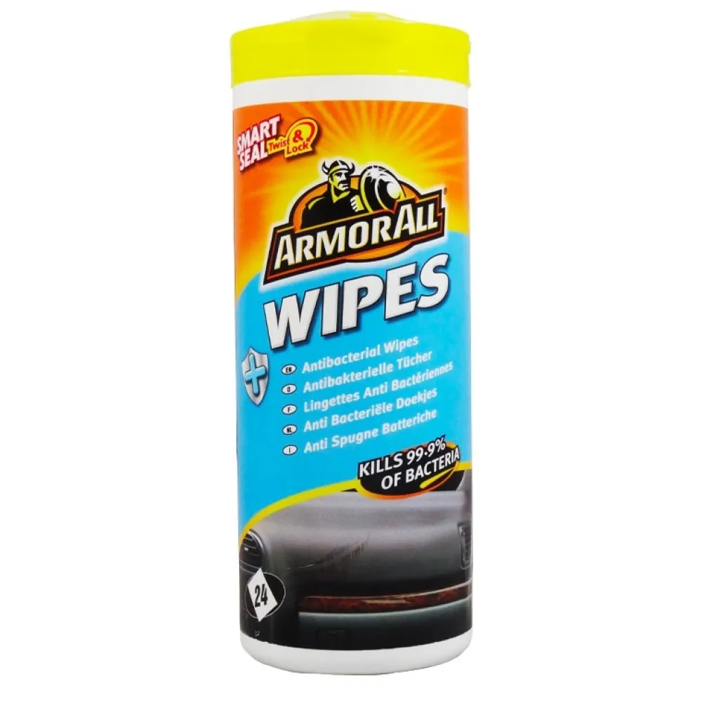 ARMORALL Nettoyage Bateau^Lingettes antibactériènnes boite de 24 lingettes