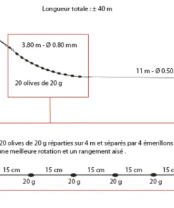 FLASHMER Lligne de traine Criminelle 400 g