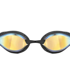 ARENA Lunettes de natation Air-Speed Mirror - Yellow copper black