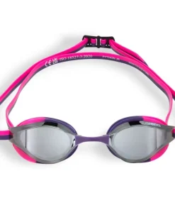 ARENA Lunettes de natation Python Junior Mirror - Silver shoking pink plum