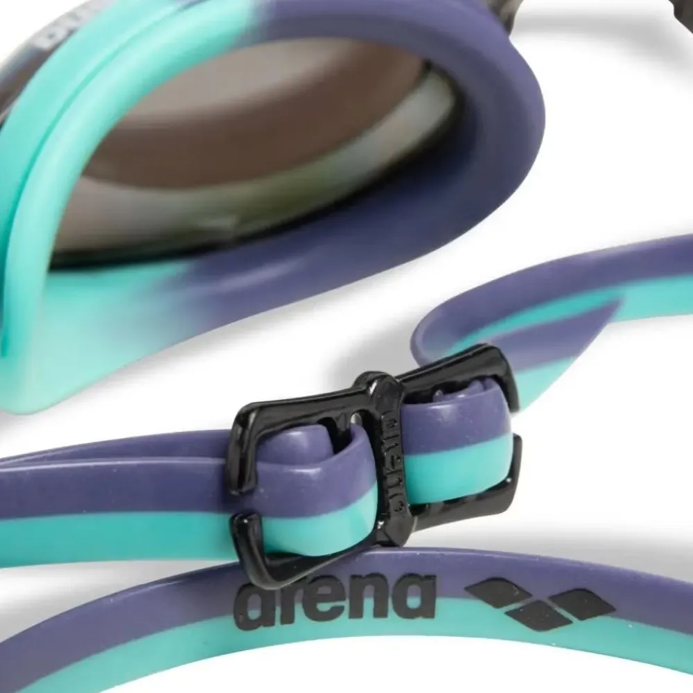 ARENA Lunettes de natation Python Junior Mirror - Silver shoking pink plum
