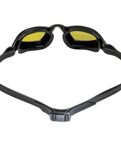 AQUA SPHERE Lunettes natation Aquasphere Xceed -  Effet Miroir Jaune Titane / Noir
