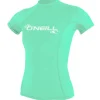 O'NEILL Lycra / Rashguard|Lycra / Rashguard^Lycra femme manches courtes Basic Skins | Light Aqua