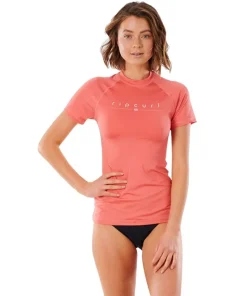 RIP CURL Lycra / Rashguard|Lycra / Rashguard^Lycra femme manches courtes Coral