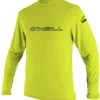 O'NEILL Lycra homme manches longues Basic Skins Jaune