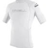 O'NEILL Lycra homme manches courtes Basic Skins Blanc