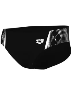 Homme ARENA Maillot de bain Slip Brief Graphic Homme - Black white