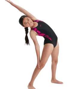SPEEDO Maillot De Bain Natation Femme^Maillot de bain Hyper Boom Splice Muscleback Black/Electric Pink/Ecstatic