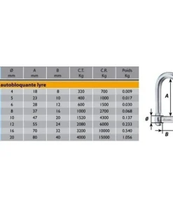 WICHARD Manille Bateau^Manille torse autobloquante - Diam: 5mm