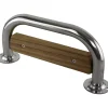 CAPE HORN Marche inox avec teck - 270 x 130 mm